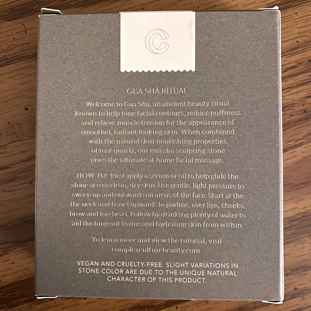 Complex Culture Rose Quartz Gua Sha (Sculpting Stone) - Picture 5 of 7